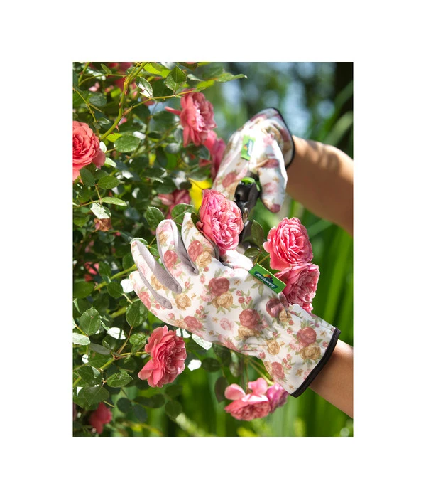 Dehner Gartenhandschuh Rosenmotiv – Bild 2