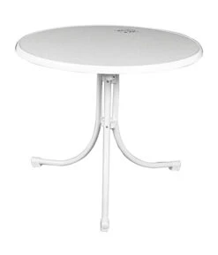 MFG Freizeitmöbel Boulevard-Klapptisch Sevelit, Weiß, Ø85/H70 Cm