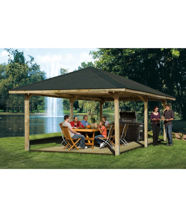 Weka Premium-Carport 651 Gr. 3, Ca. B778/H316/T433 Cm – Bild 2
