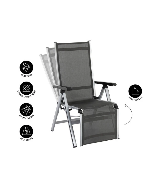 MWH Relaxsessel Elements, Silber – Bild 3