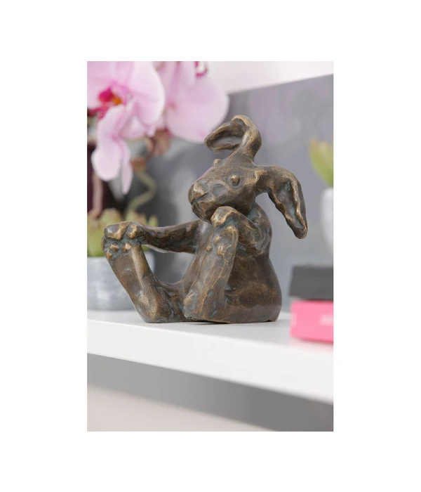 Rottenecker Bronze-Hase Kasper, 13 X 13 X 14 Cm – Bild 2