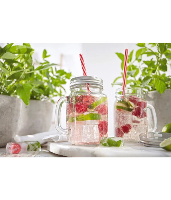 Outdoorbecher Mit Halm, 450 Ml – Bild 2