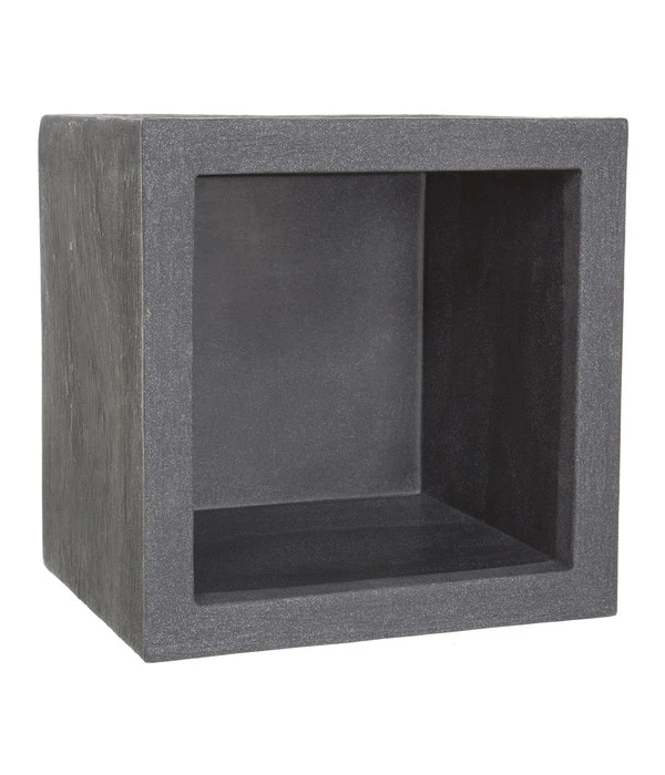 Dehner Kunststoff-Blumenkübel Palermo, Anthrazit – Bild 2