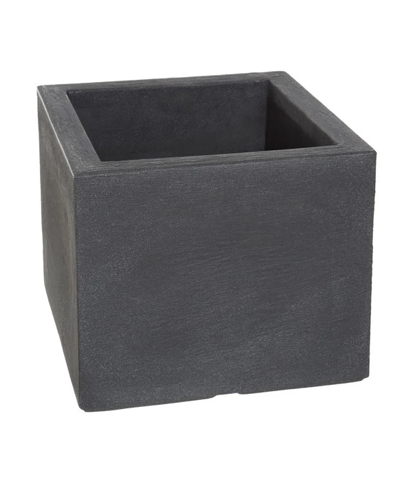 Dehner Kunststoff-Blumenkübel Palermo, Anthrazit