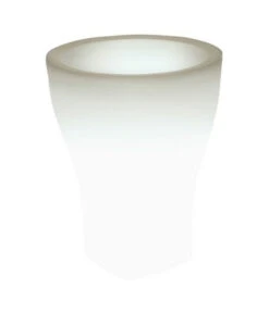 Farmet Kunststoff-Pflanzkübel Domus, Ca. ø 48/H60 Cm, Perlweiß Beleuchtet