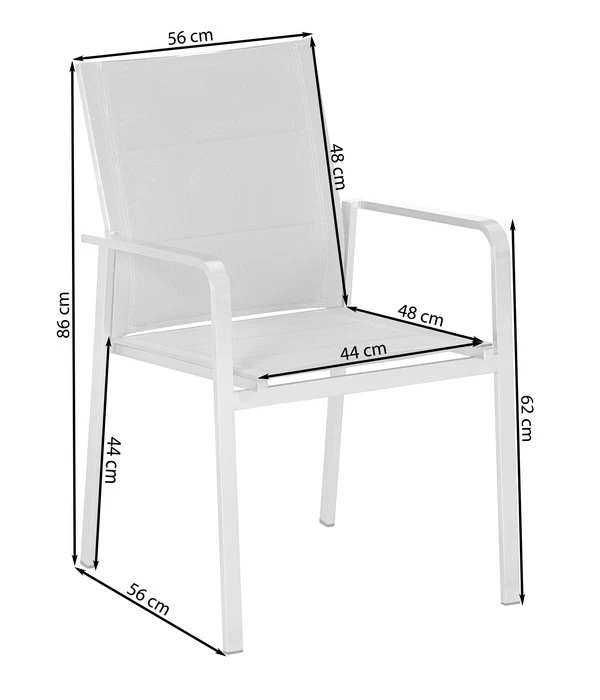Dehner Stapelstuhl Nantes Elegance – Bild 2