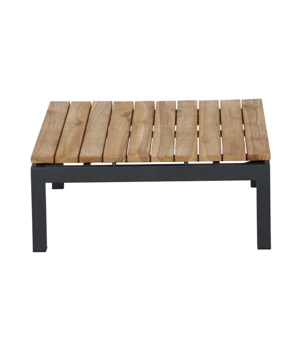 Siena Garden Teak-Loungetisch Alvida, Anthrazit/natur, Ca. B74/H30/T74 Cm – Bild 3