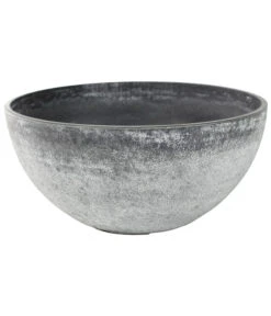 Dehner Kunststoff-Schale Nova, Konisch, Grau, Ca. Ø25/H12 Cm