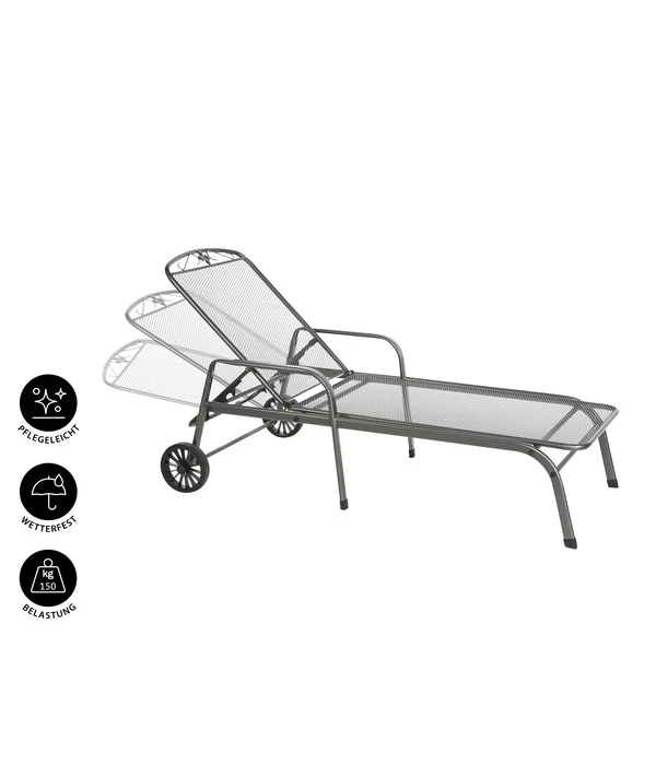 MWH Gartenliege Savoy, Ca. B81/H52/T187 Cm – Bild 4
