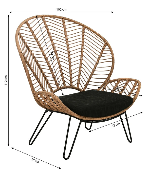 Dehner Geflechtsessel Venezia – Bild 6