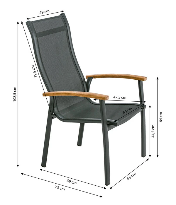 Dehner Stapelstuhl Chicago Wood – Bild 5