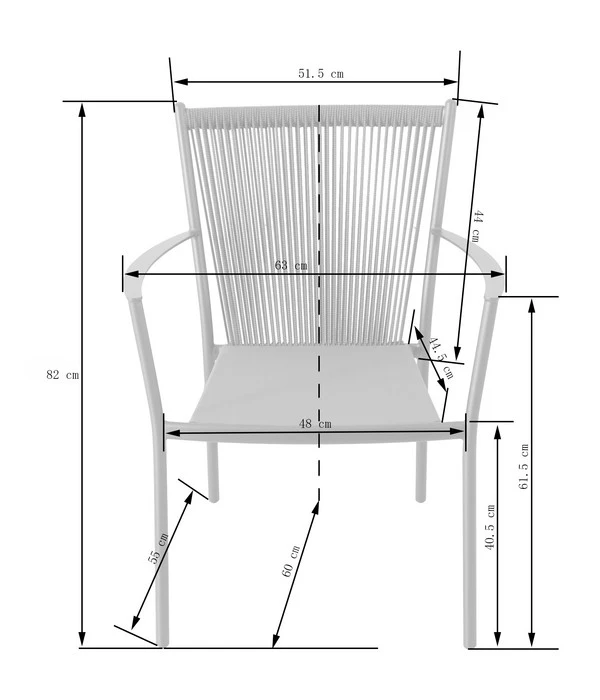 Dehner Stapelstuhl Delphi – Bild 2