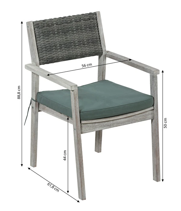 Dehner Stapelstuhl Stockholm – Bild 7