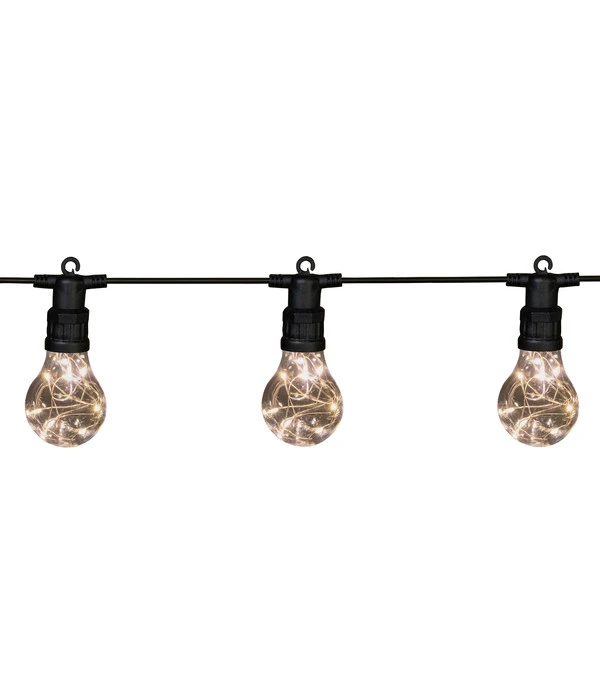 LED-Partylichterkette, Weiß/gold, 10 LEDs