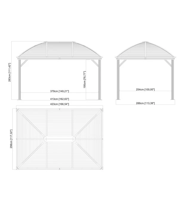 Sojag Pavillon Moreno 10x14 – Bild 2