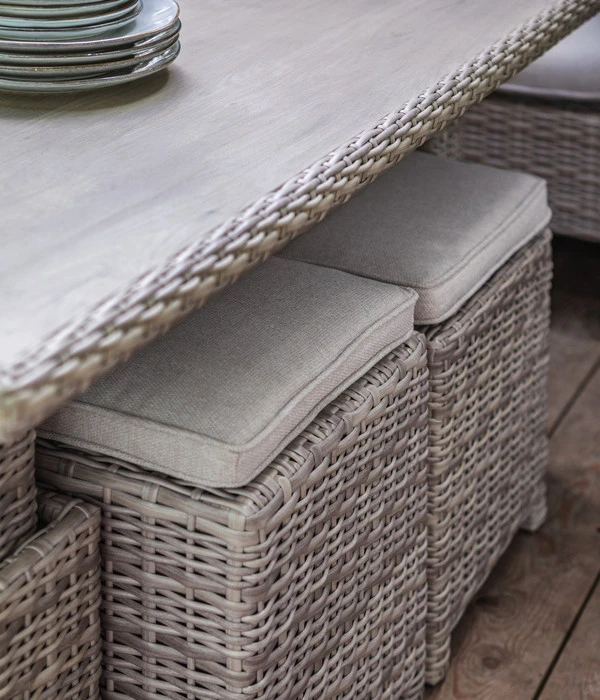 Dehner Geflechtlounge Bologna, 5-teilig – Bild 10