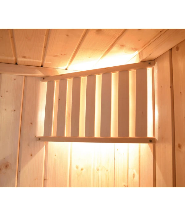 Weka Ecksauna Valida Mit Glastür Und Fenster Inkl. Ofen, Ca. B189/H203,5/T139 Cm – Bild 9