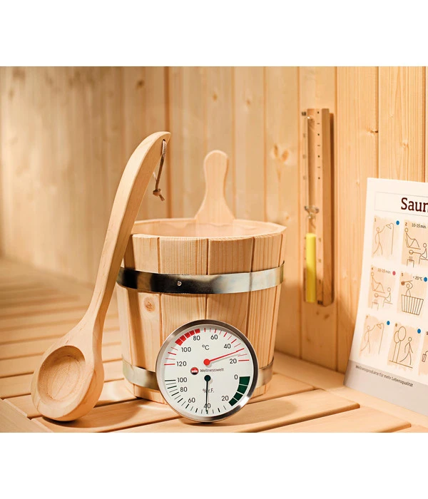 Weka Ecksauna Valida Mit Glastür Und Fenster Inkl. Ofen, Ca. B189/H203,5/T139 Cm – Bild 10