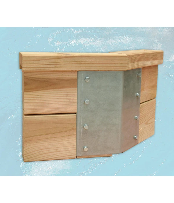 Weka Massivholzpool 595 Gr. 1, Ca. B490/H201/T315 Cm, Folie Blau – Bild 5