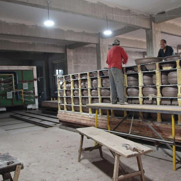 Bonsaischale 31.5x31.5x14cm Braun Quadratisch Unglasiert – Bild 6