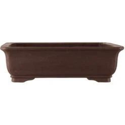Bonsaischale 50.5x40.5x15cm Dunkelbraun Rechteckig Unglasiert