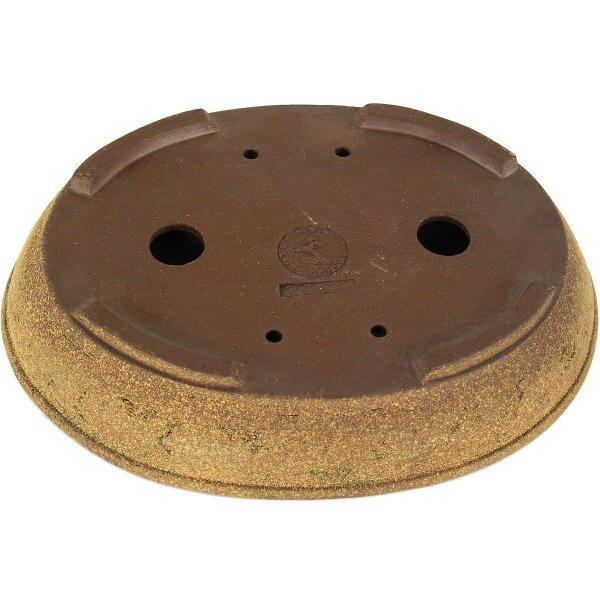 Bonsaischale 28x22x5cm Braun Oval Unglasiert – Bild 3