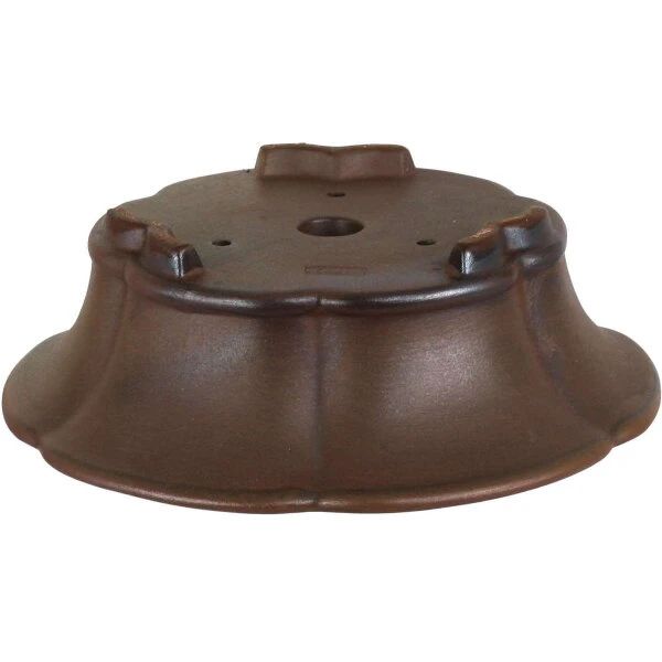 Bonsaischale 19x19x6cm Dunkelbraun Sonstige Form Unglasiert – Bild 2