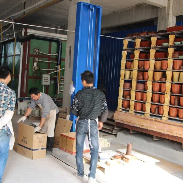 Bonsaischale 26x20x6.5cm Dunkelbraun Rechteckig Unglasiert – Bild 5